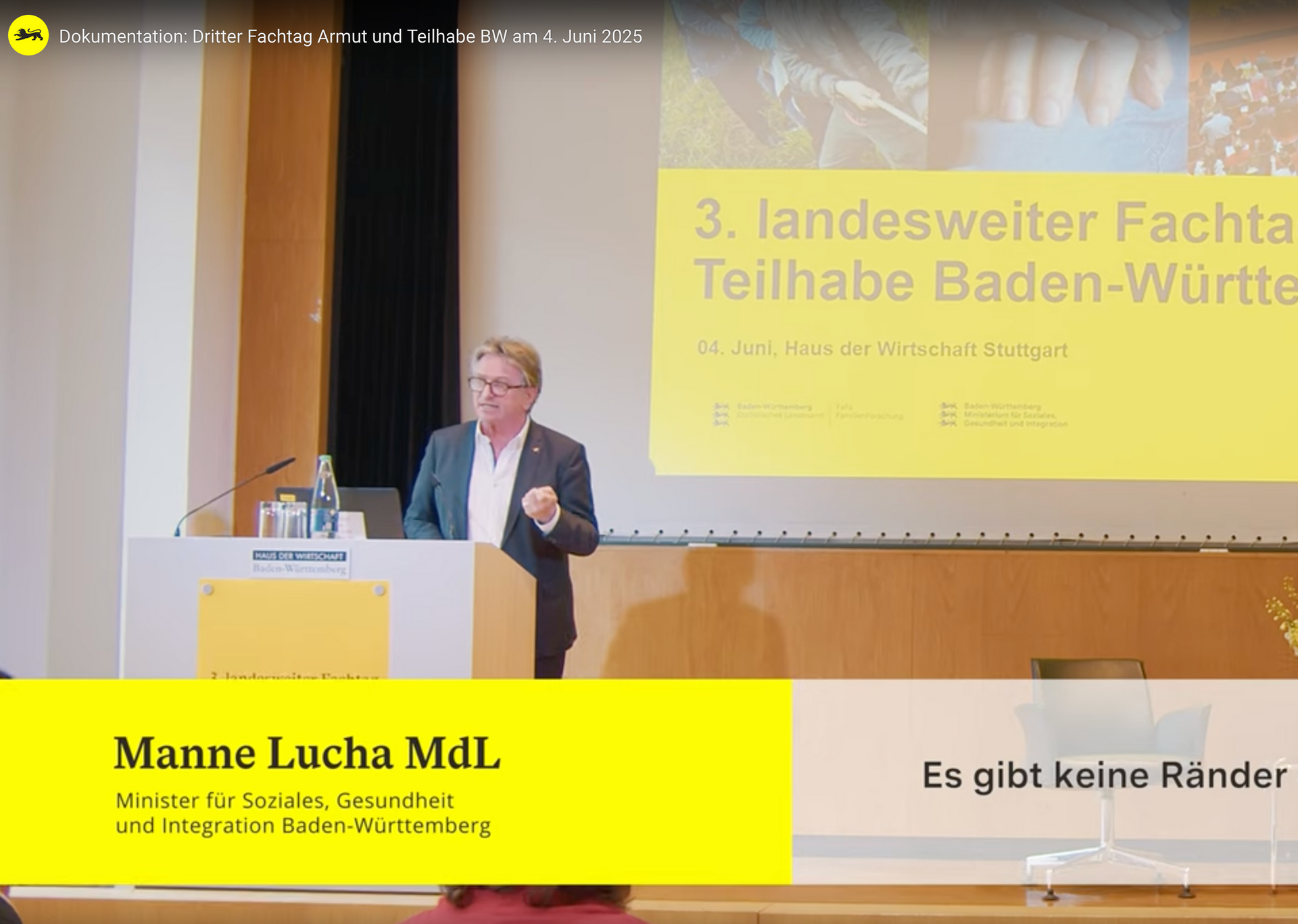 Filmdokumentation der Veranstaltung Armut und Teilhabe 2025 in Stuttgart