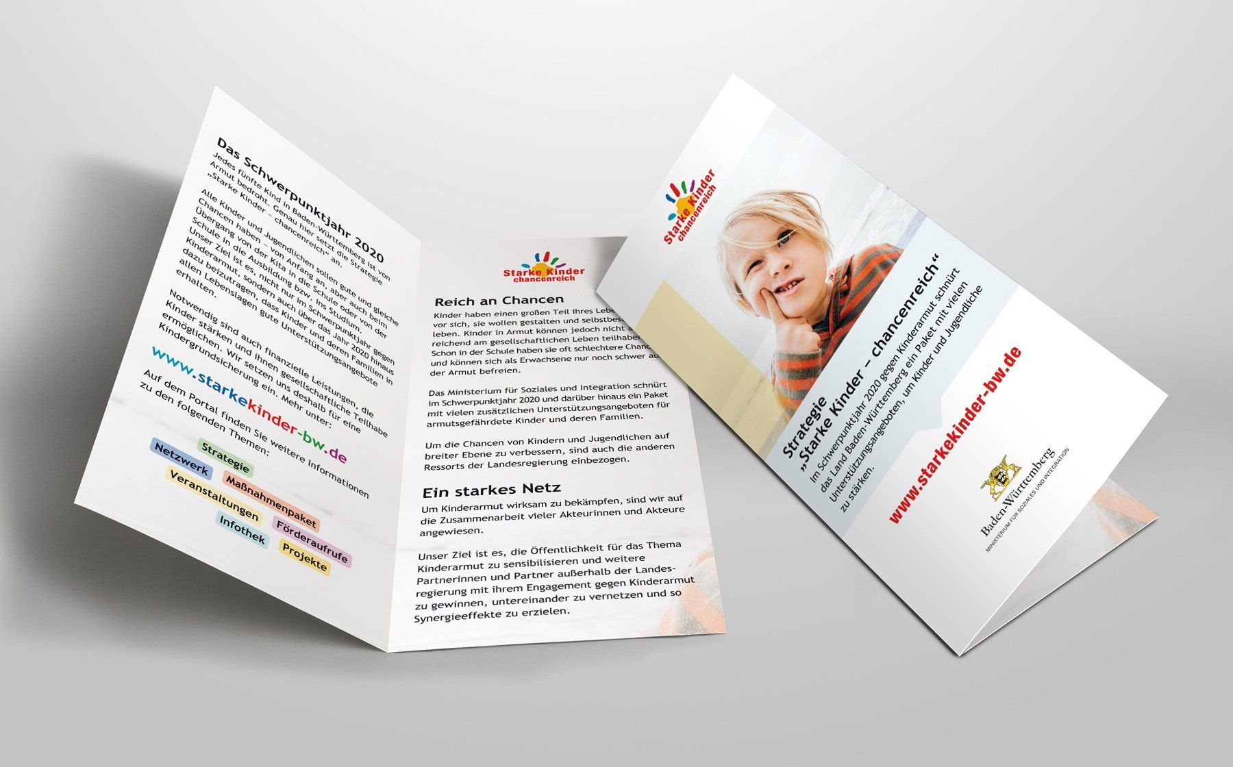 Flyer A6 zur Auslage in den Landratsämtern