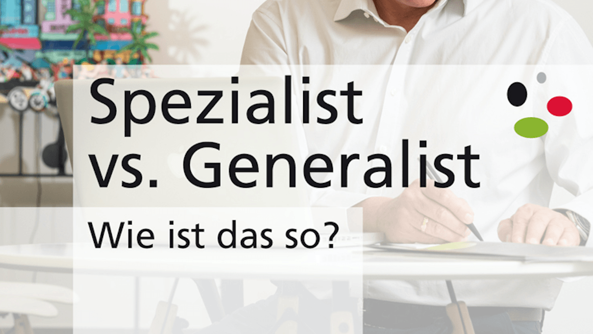 Darstellung Spezialisierung und Generalist