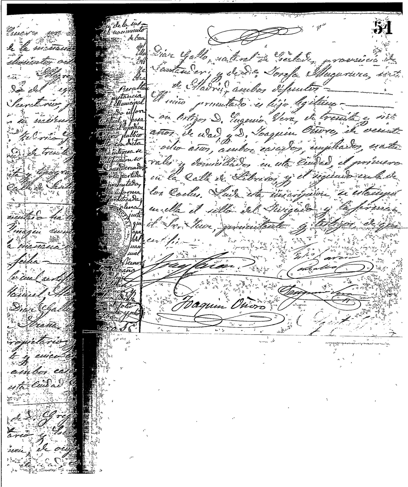 Certificado literal de nacimiento de Adolfo Suárez Partida literal de nacimiento de Adolfo Suárez, Certificado literal de nacimiento de Adolfo Suárez, Partida de nacimiento de Adolfo Suárez