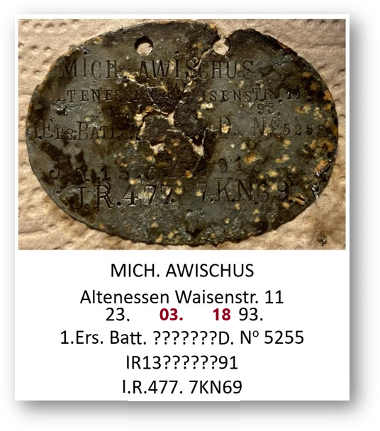 Foto der Erkennungsmarke Erkennungsmarke von Michael Awischus