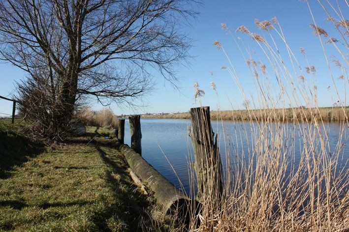 Bootsanleger am Greetsieler Tief