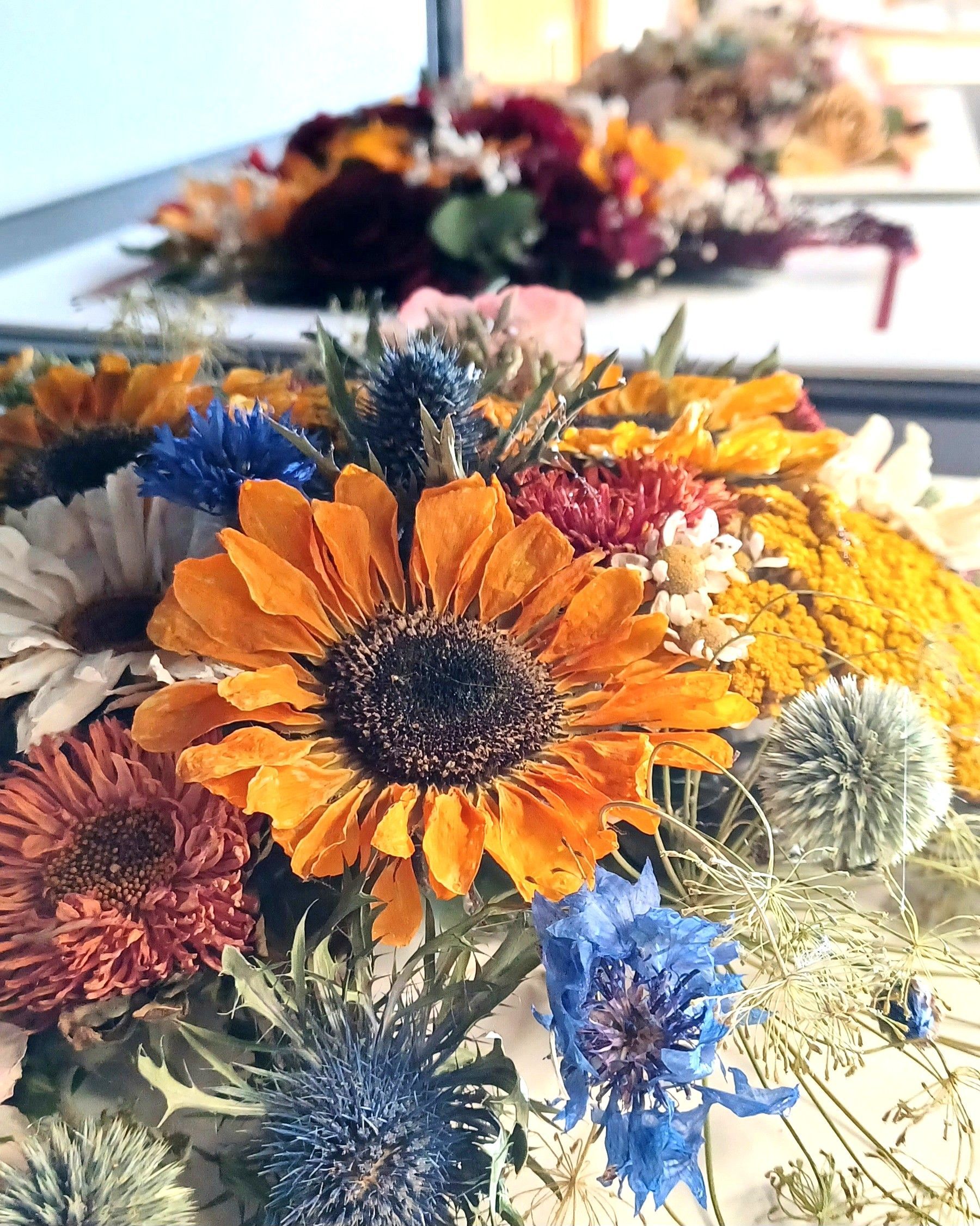 preserved flowers in 3D