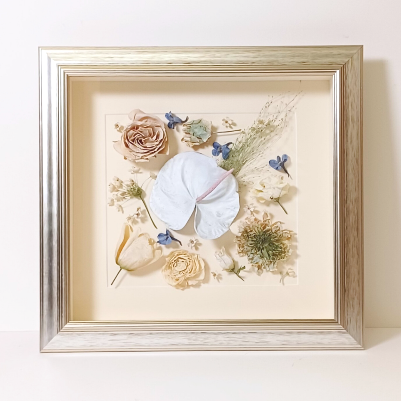 deconstructed preserved floral design