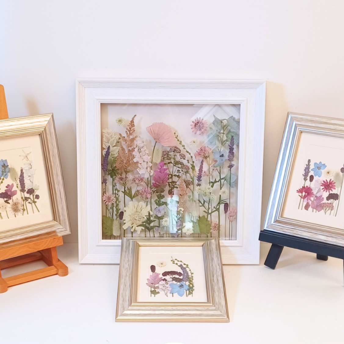 range of pressed flower pictures