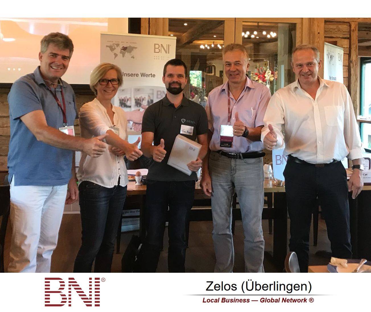 Beyer Alarm und Sicherheitstechnik in das Unternehmernetzwerk BNI aufgenommen BNI Überlingen Beyer