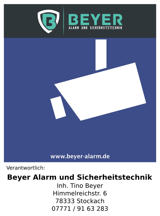 Hinweisschild Videoüberwachung BDSG neu Hinweisschild Videoüberwachung BDSG neu