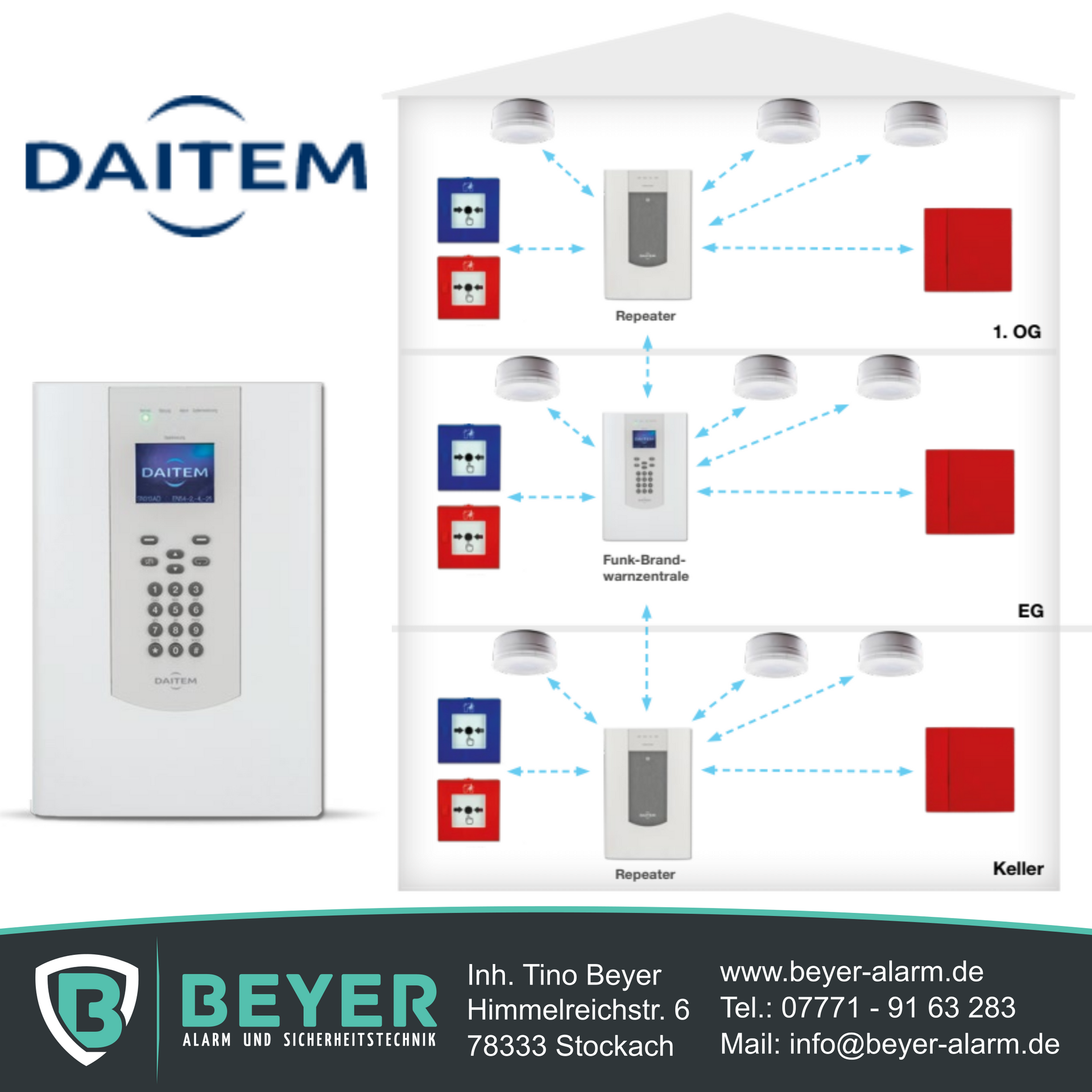 Brandwarnanlage BEKA Daitem