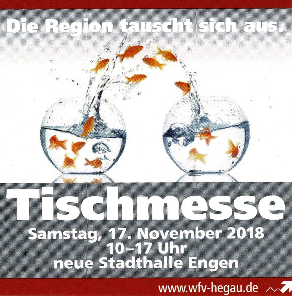 „Die Region tauscht sich aus.“  11. Engener Info-Börse am 17. November 2018 in der Stadthalle Engen Tischmesse Engen 17.November.2018