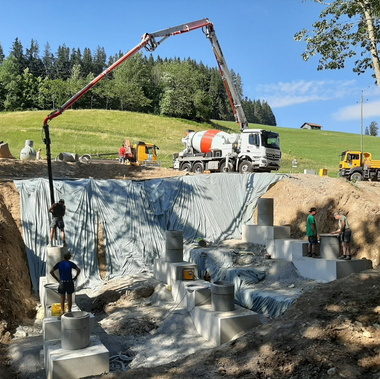Fundamentarbeiten Tiefbau, Fundament, Hatt