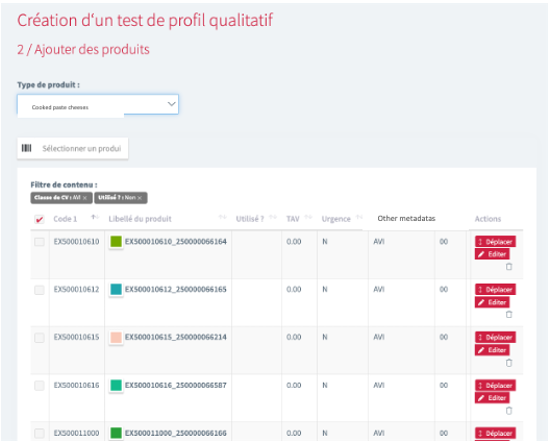 Quali® Profile > automated workflows : an example of pre-population during test creation. Products are automatically retrieved. Quali® Profile > automated workflows : an example of pre-population during test creation. Products are automatically retrieved.