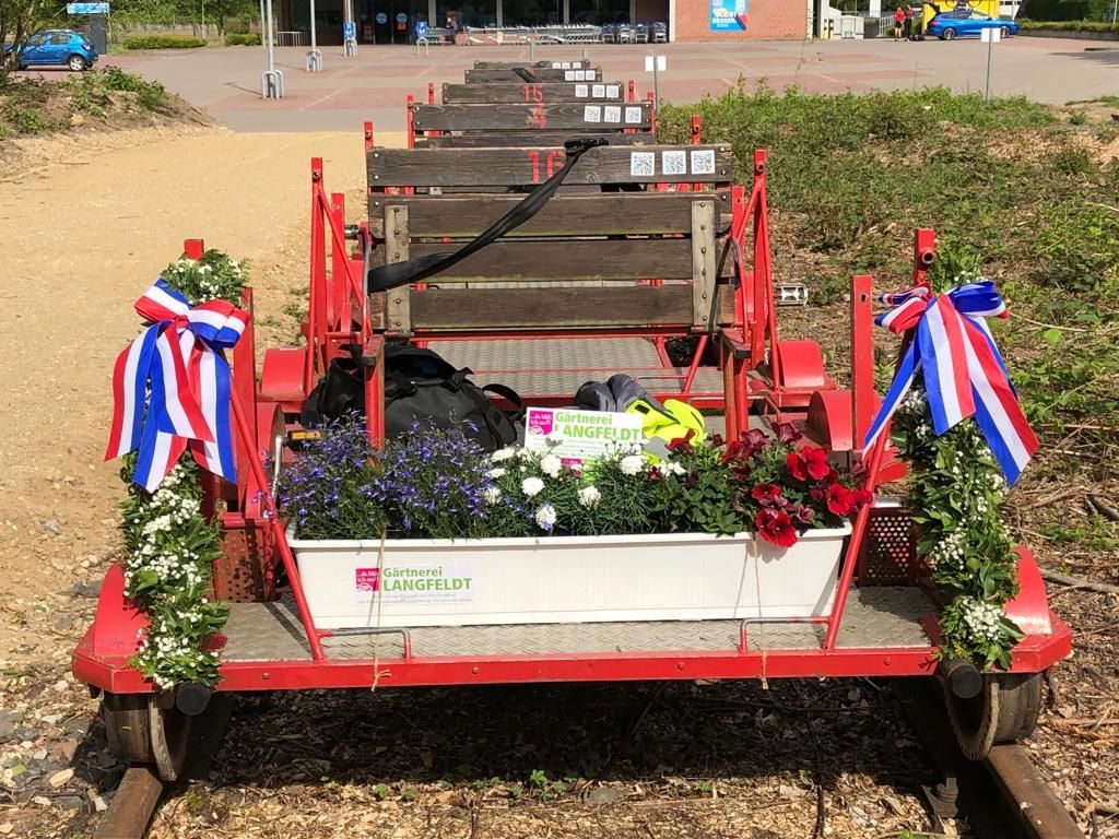 Geschmückte Draisine Geschmückte Draisine