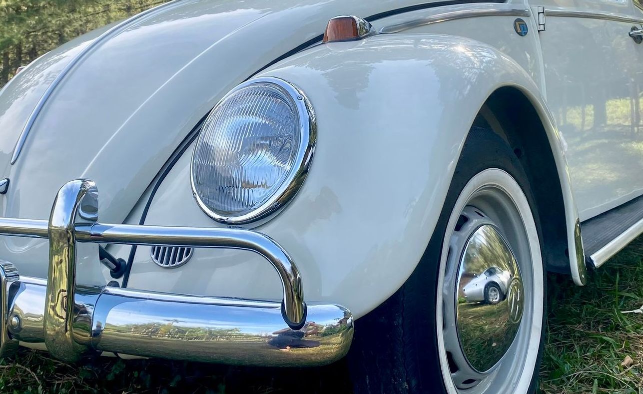 VW Käfer lotusweiß