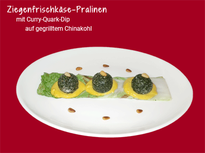 Ziegenfrischkäsepralinen
