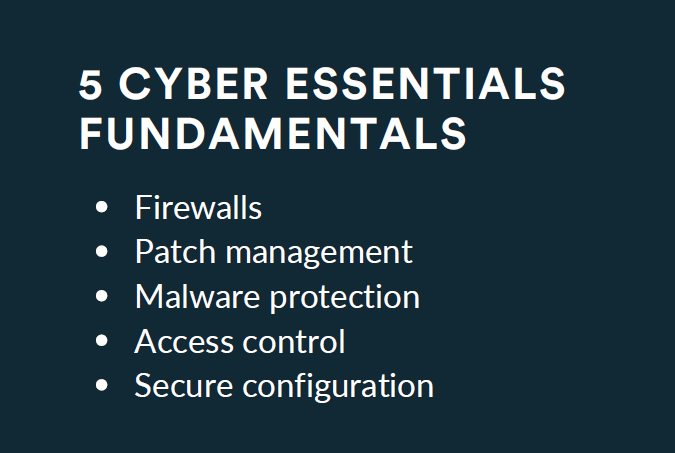 What are the Cyber Essentials fundamentals?