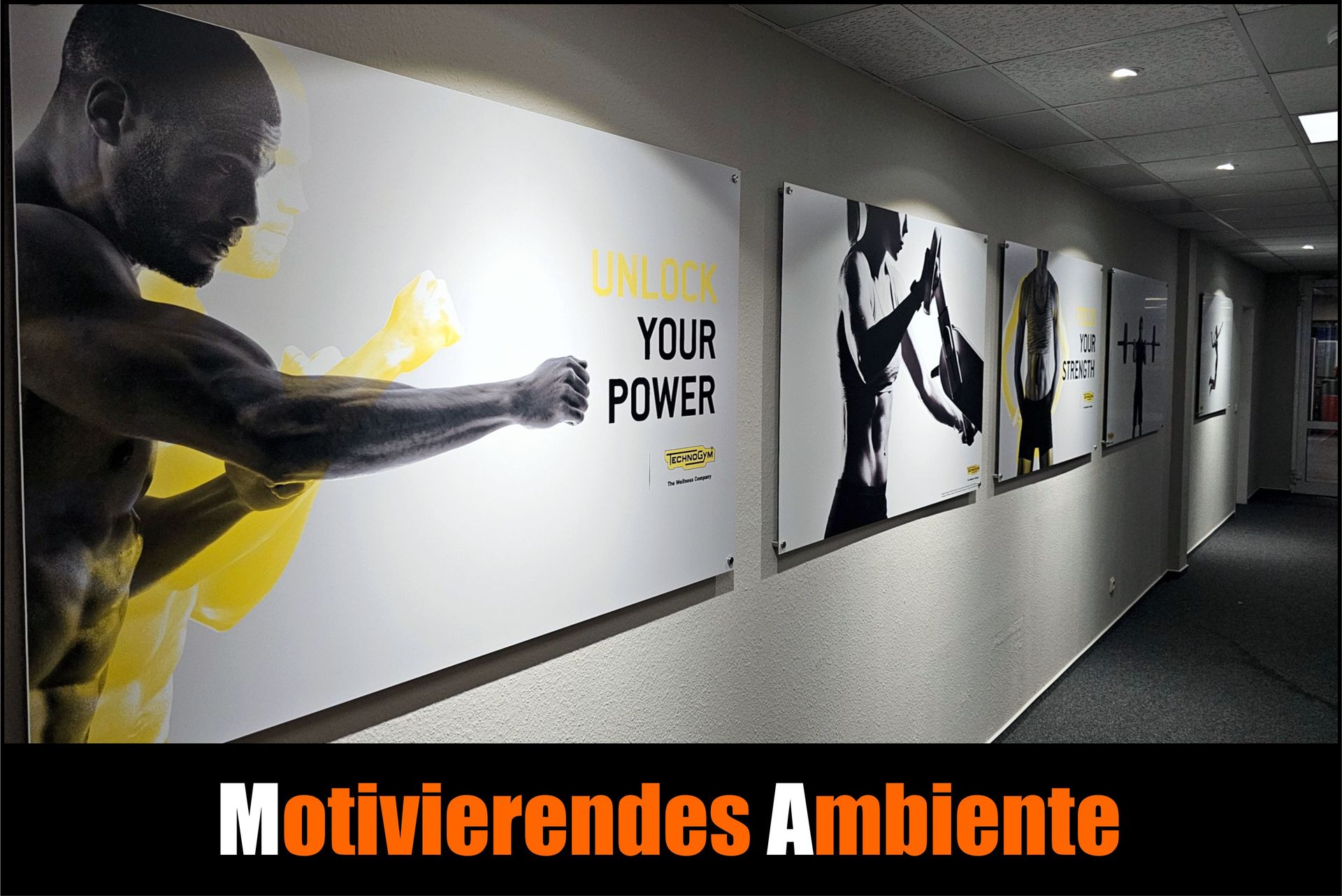 Eingangsbereich in unserem 24-Stunden-Fitnessstudio in Rostock