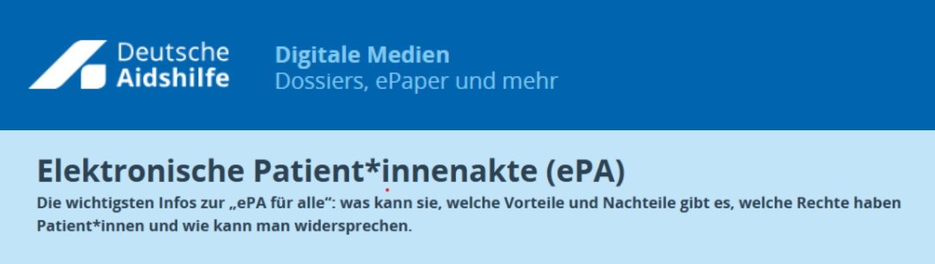 Umfassende Informationen zur  ePA. Mach Dich schlau!