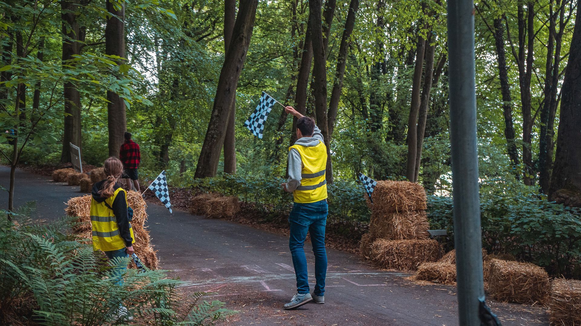 Ziellinie Seifenkistenrennen Aachen von Eventfotograf Hannes Schmidt