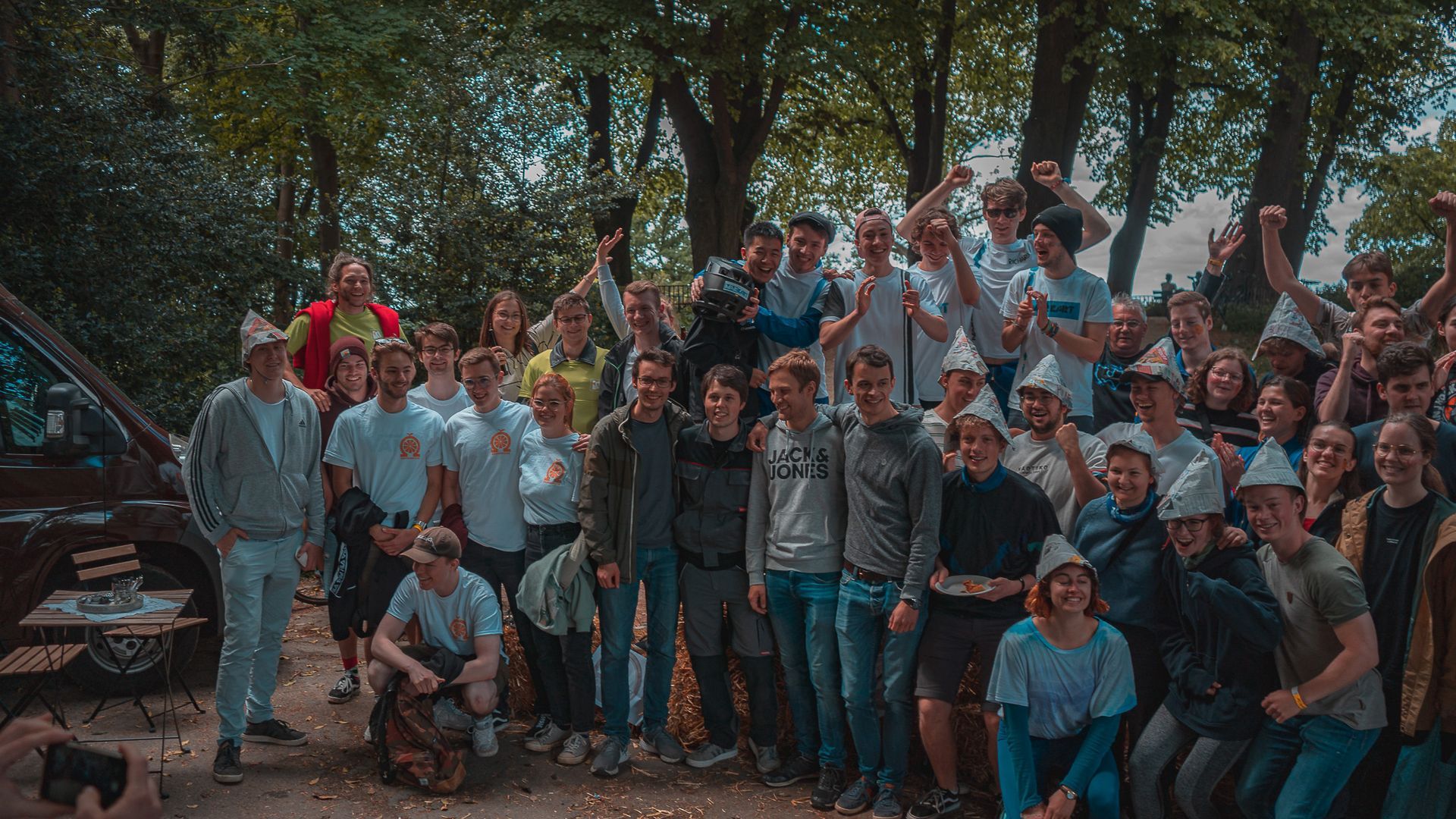 Siegerehrungs Gruppenfoto beim Seifenkistenrennen Aachen von Eventfotograf Hannes Schmidt