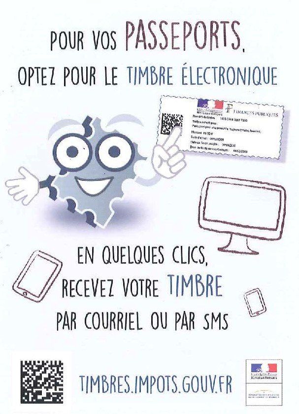 Accéder à timbres.impots.gouv.fr Timbre électronique pour passeports