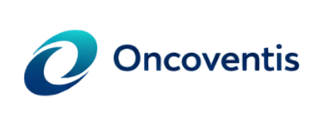 色透明背景的 Oncoventis 生物科技品牌标志,融合现代分子环形设计元素,体现肿瘤研究、精准医疗、生物医药创新及国际健康科技品牌形象