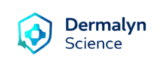 Dermalyn Science 로고와 피부 과학 기반 바이오테크 브랜드 아이덴티티