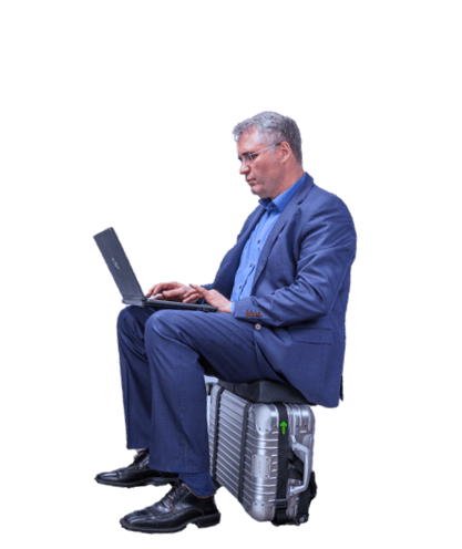 Macht den Koffer zum Sitz Macht den Koffer zum Sitz