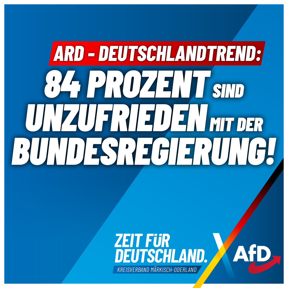 Negativrekord: 84 Prozent der Deutschen sind unzufrieden mit der Bundesregierung