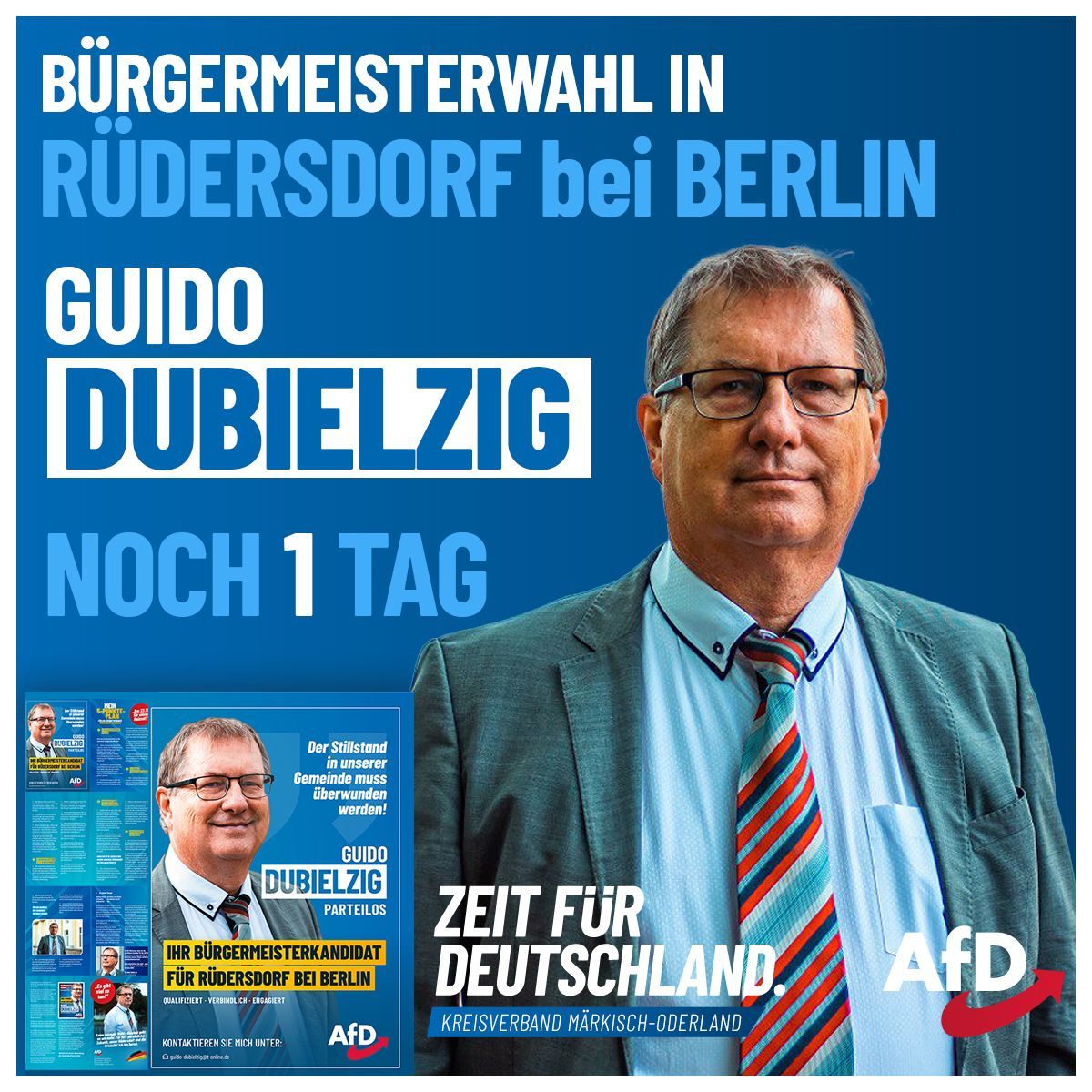 Rüdersdorf - Noch 1 Tag bis zur Bürgermeisterwahl!