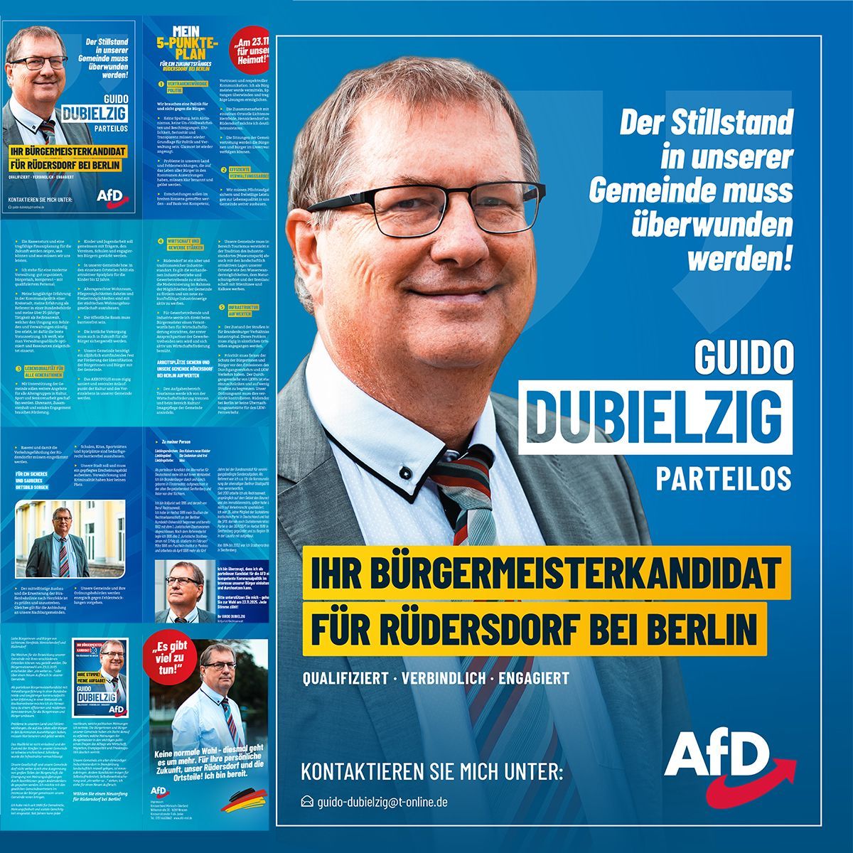 Guido Dubielzig veröffentlicht seinen seinen 5-Punkte-Plan zur Bürgermeisterwahl in Rüdersdorf