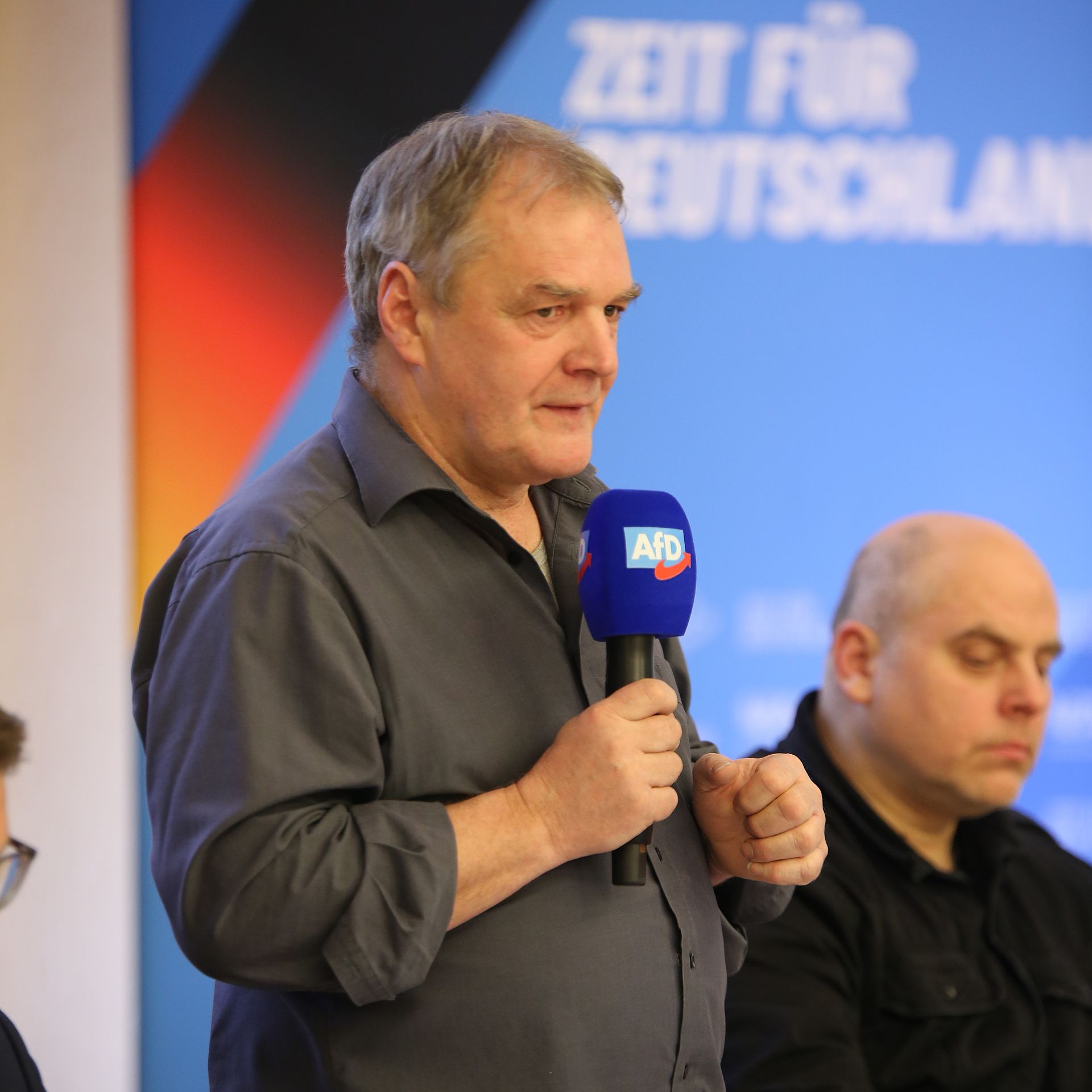 Über 80 Mitglieder beim Kreisparteitag der AfD Märkisch-Oderland in Hoppegarten bei Berlin.