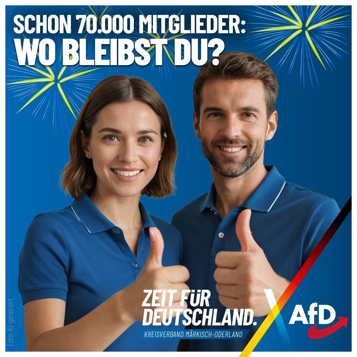 Die AfD hat mit nun bereits 70.000 Mitgliedern einen weiteren bedeutenden Meilenstein erreicht