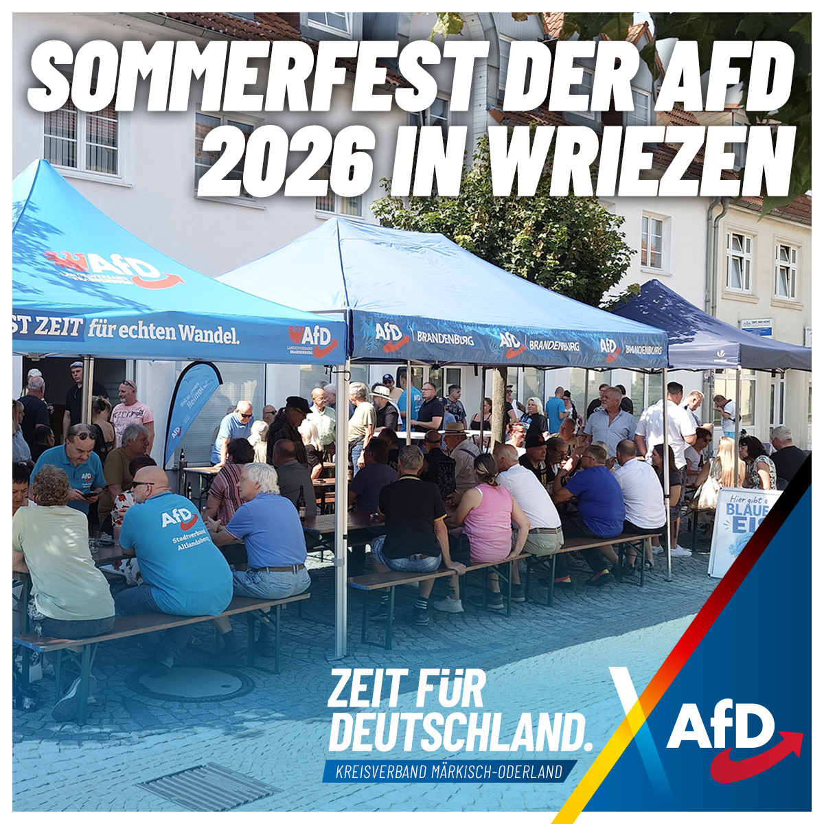 Rekordbesuch beim Sommerfest des AfD Kreisverband Märkisch-Oderland in Wriezen.