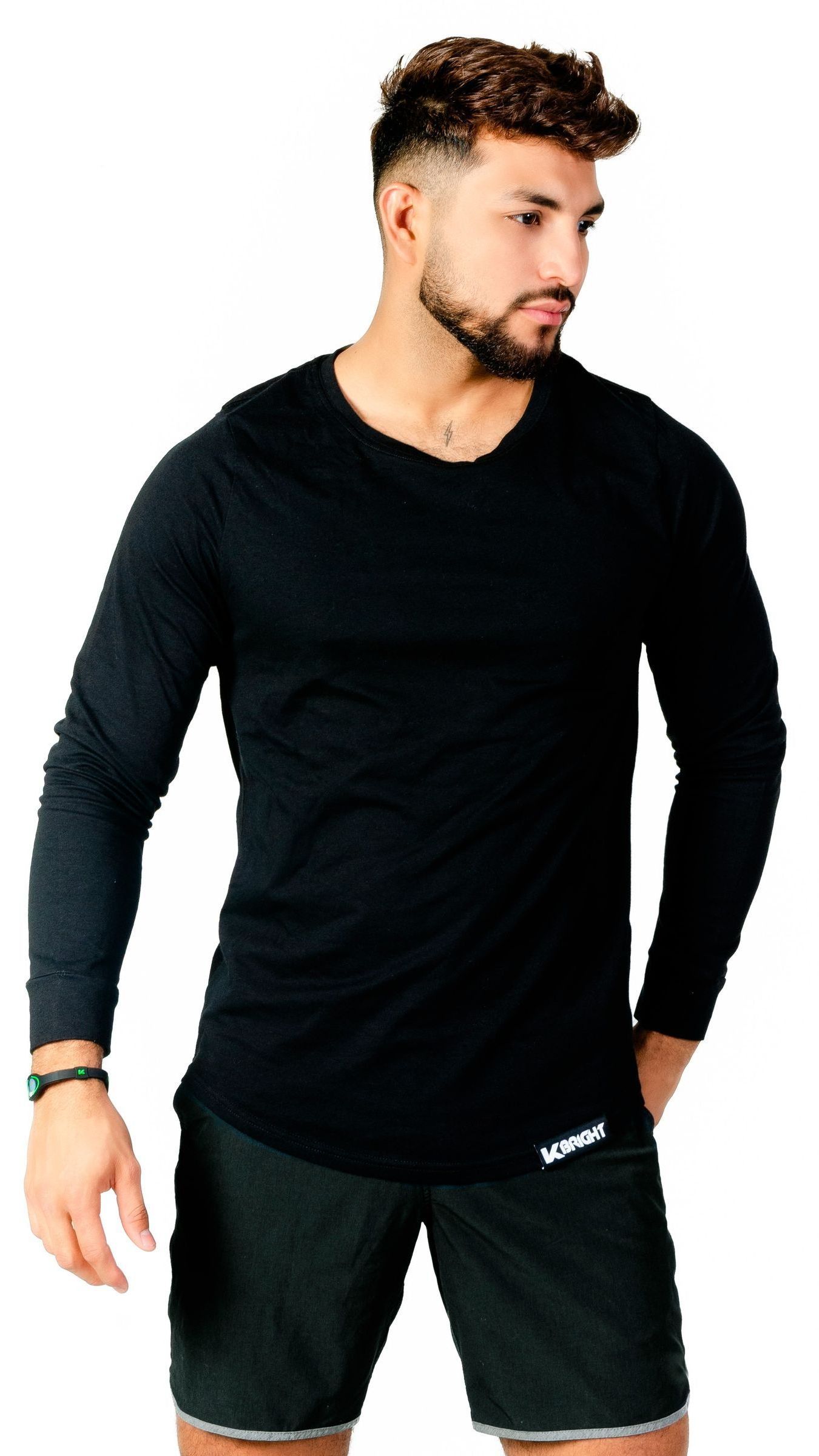 K-BRIGHT nachhaltiges Herren Langarmshirt aus Bio-Baumwolle | GOTS-Zertifiziert