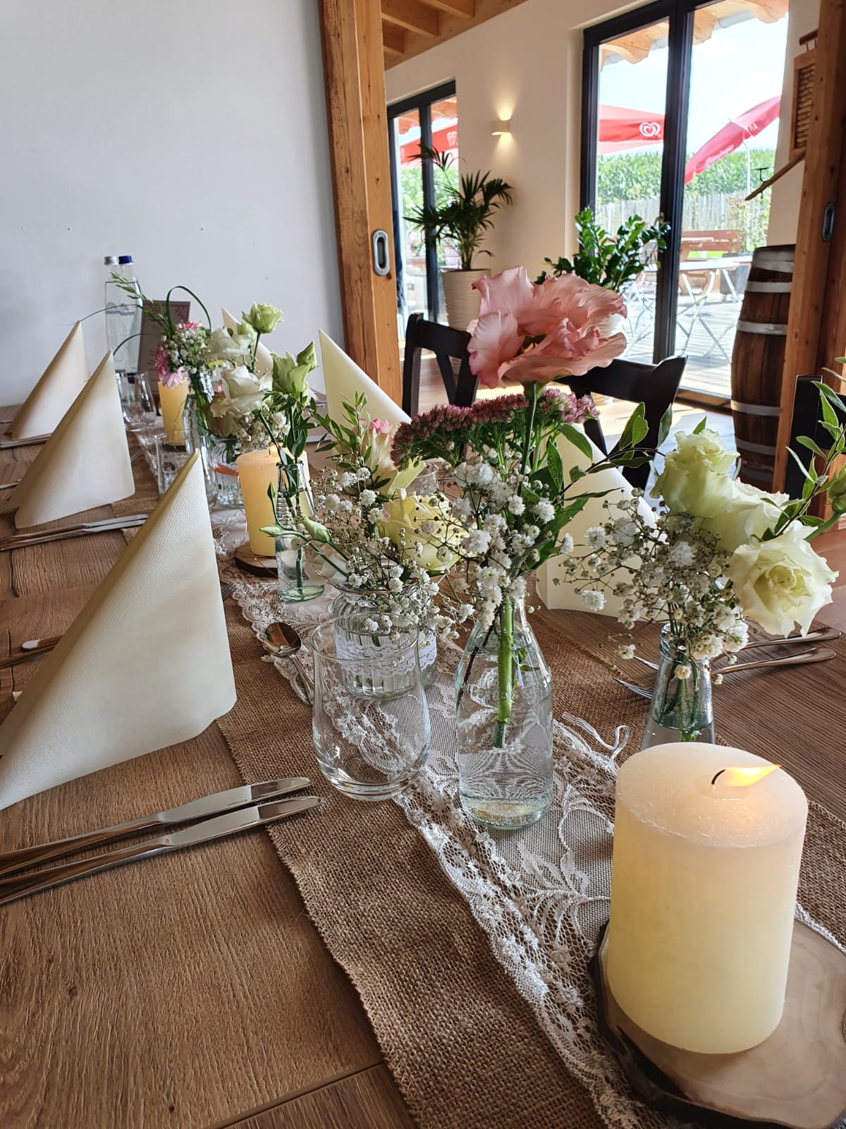 Feiern im Cafe Hiesig