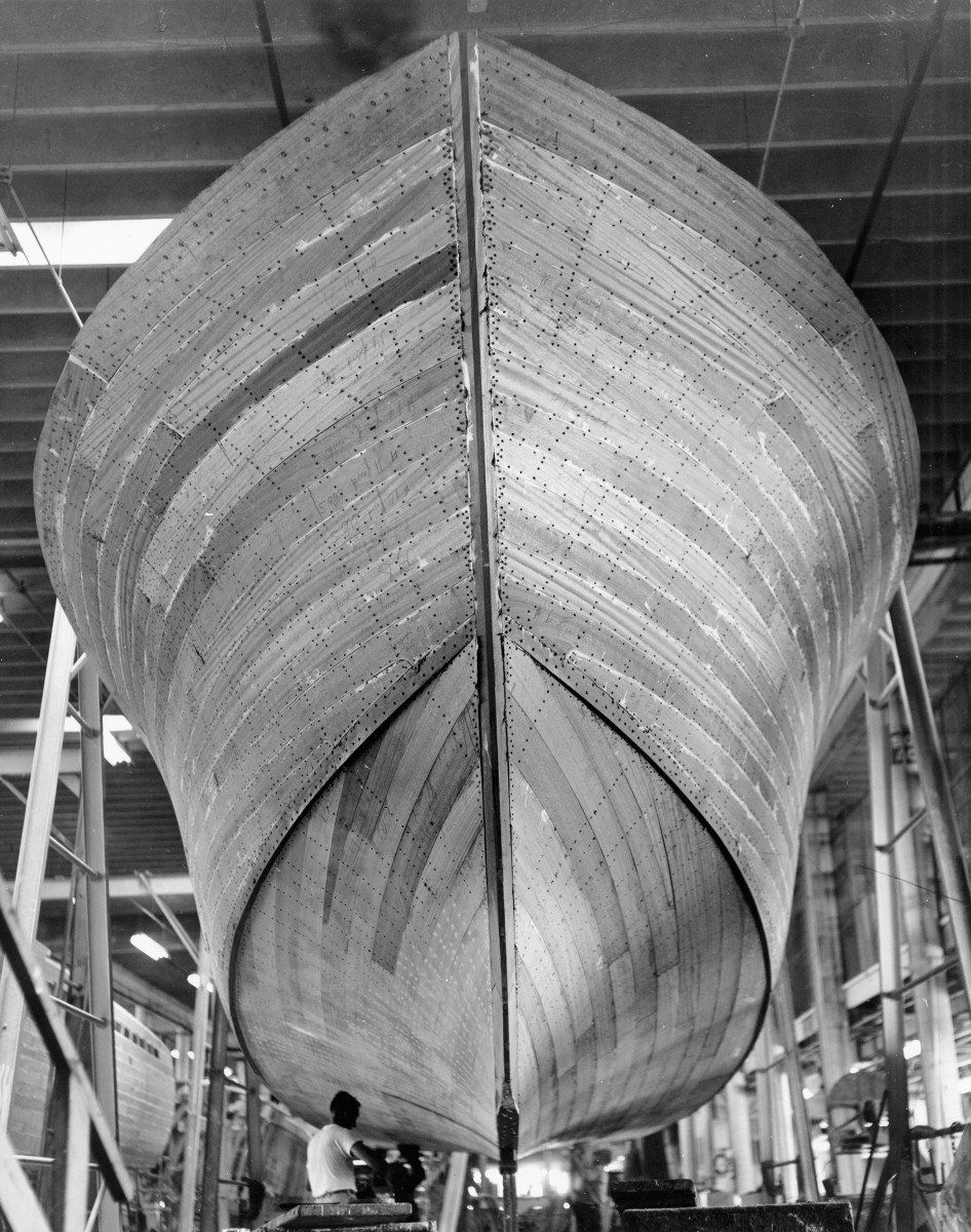 miles of sanding, thousands of plugs pulled, all screws checked, heads okay, thread still biting, screwhole rebuild, plug it, plug the hole, sand again...what about the seams between the planks...