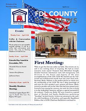April 2022 FDL County GOP News