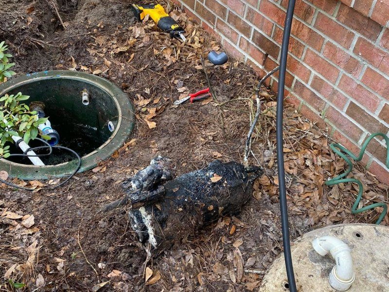 Bruce's Plumbing - Grinder pump that needs to be replaced.