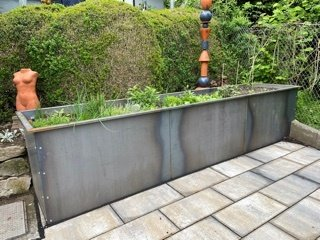 TERENO, Hochbeet aus Stahl, Metall Hochbeet, modulares Hochbeet