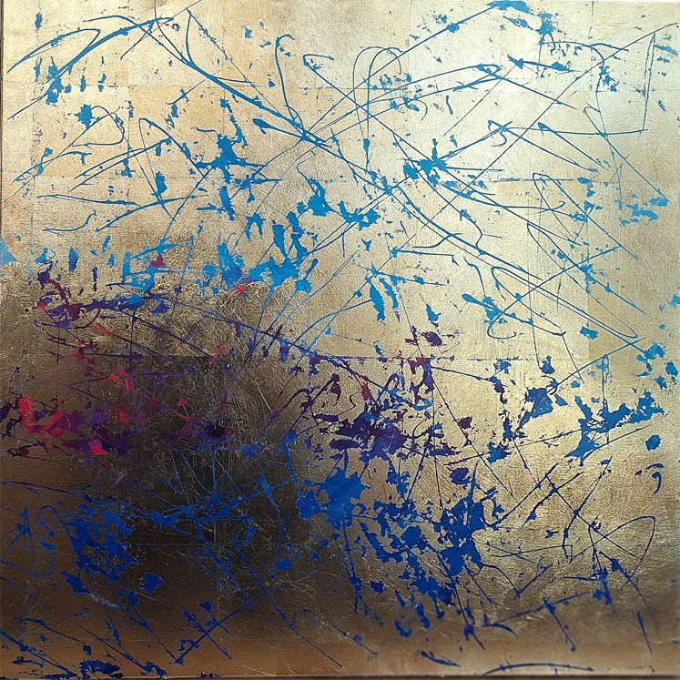 Acryl, Blattmetall
1 m x 1 m