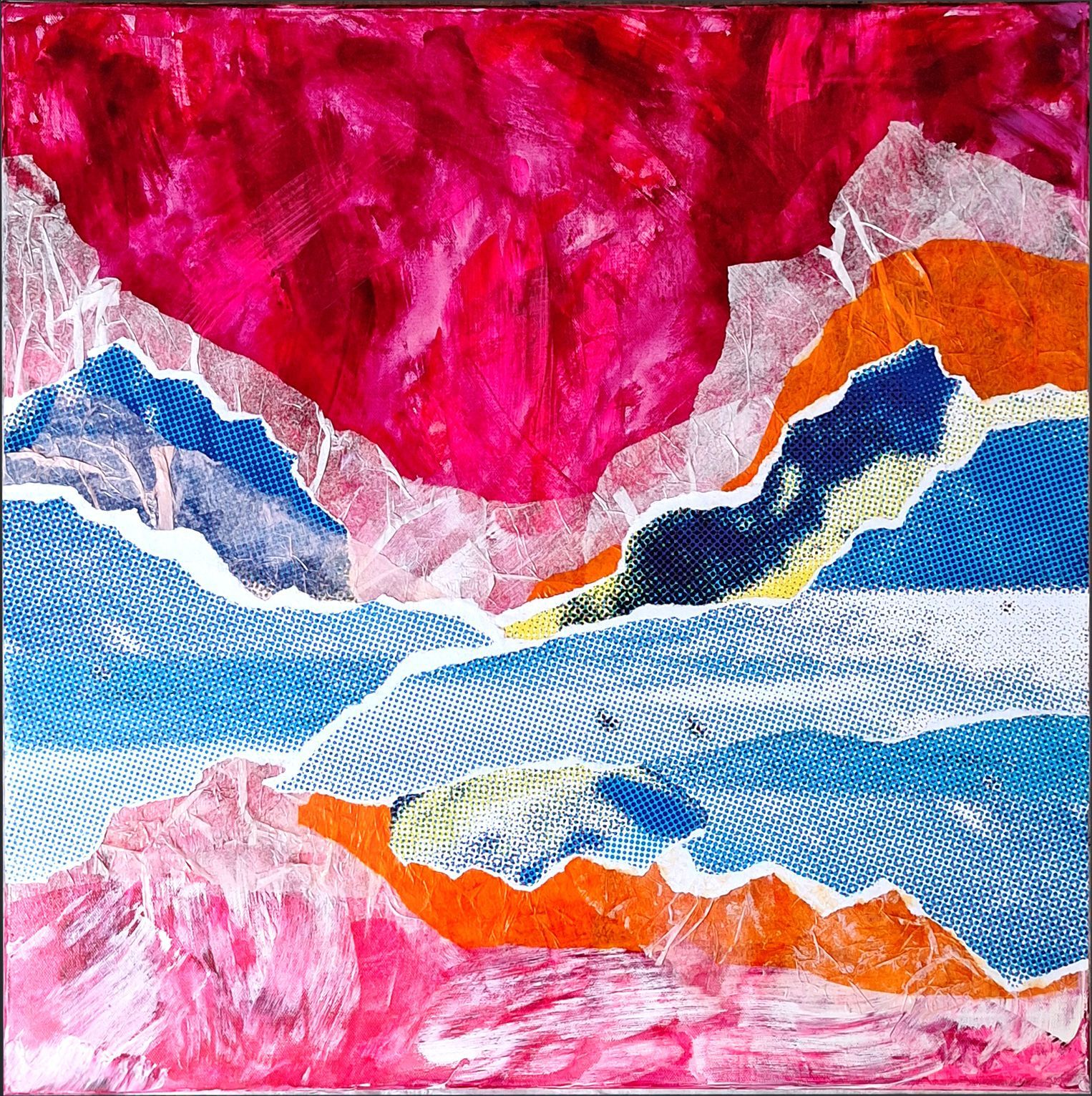 Collage, 60 x 60 cm