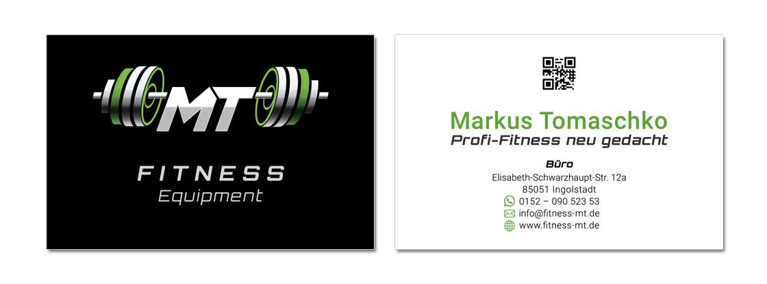 Visitenkarten - Markus Tomaschko - FITNESS Equipment Visitenkarten - Markus Tomaschko - FITNESS Equipment