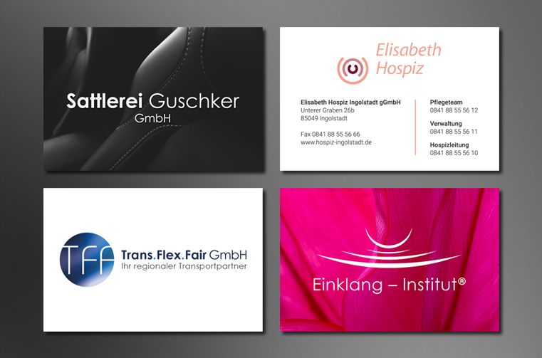 Gestaltung von Visitenkarten - Printdesign