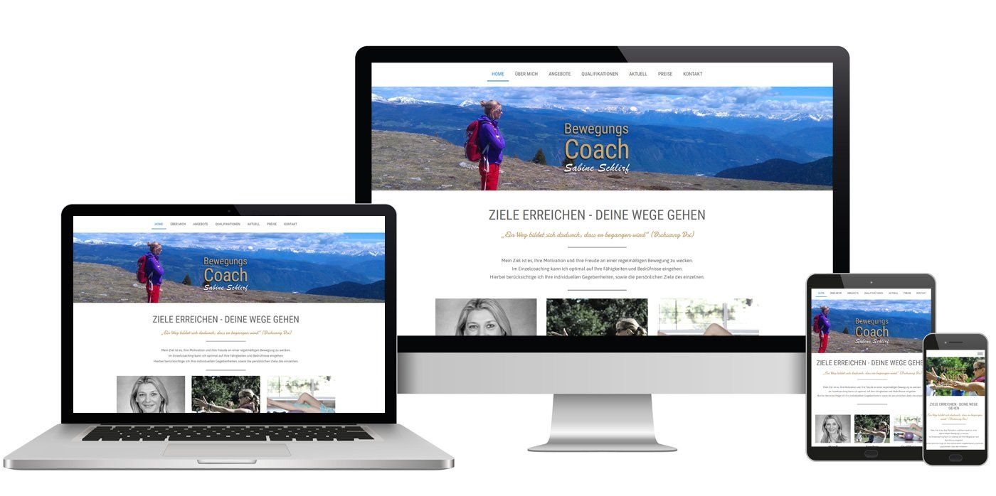 Webseitengestaltung - Sabine Schlirf - Bewegungscoach Sabine Schlirf - Bewegungscoach