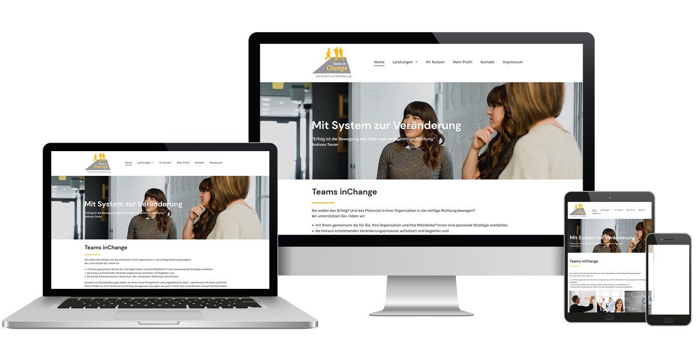 Webseitengestaltung - Teams inChange Teams inChange