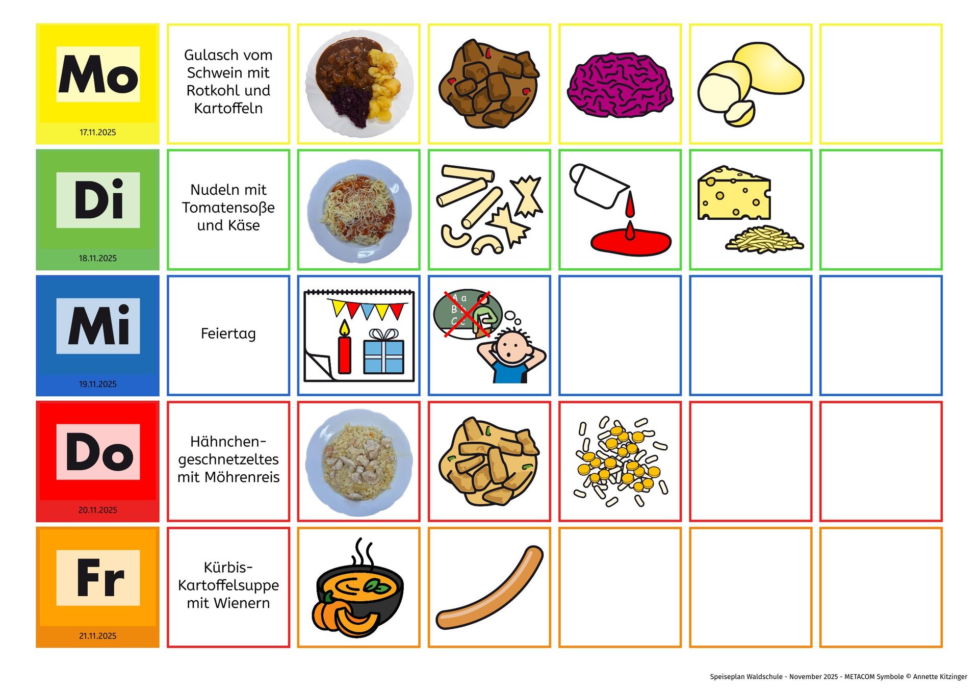 Speiseplan vom 17.11.-21.11.25