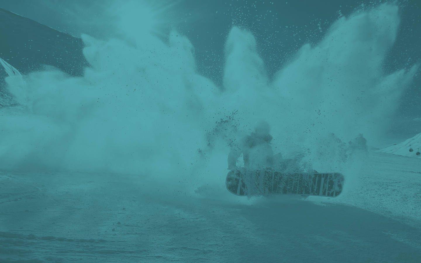 Snowboard Powder Spray