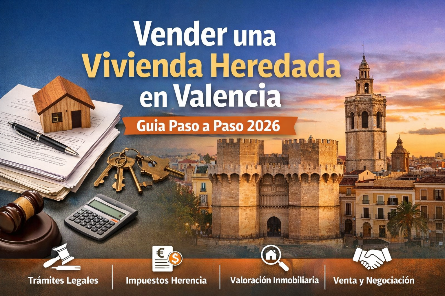 Vender vivienda heredada en Valencia paso a paso | Guía 2026