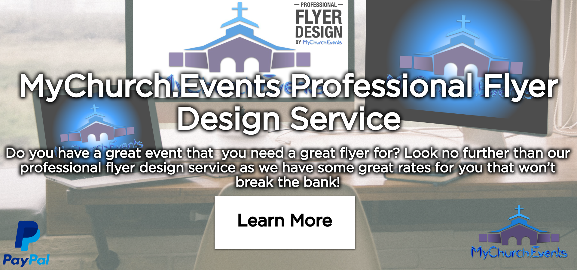 MyChurch.Events - Professional Flyer Design Service Banner