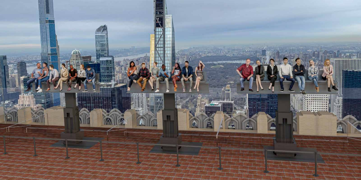 Lunch Atop a Skyscraper Experience ausgefahren Lunch Atop a Skyscraper Experience Top of the rock